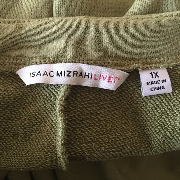 Isaac Mizrahi sage green Pom Pom hem tunic top - Picture 7 of 8